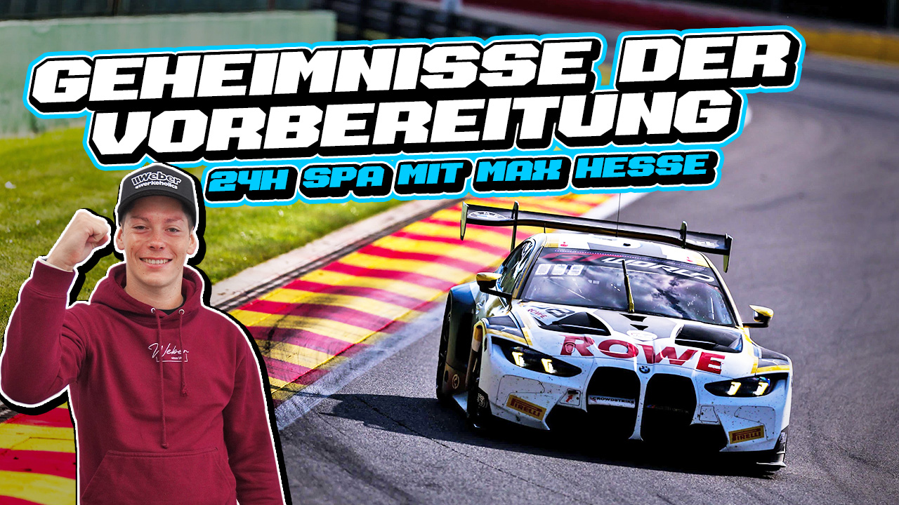 Mit Max Hesse beim Test für das 24H Rennen in Spa