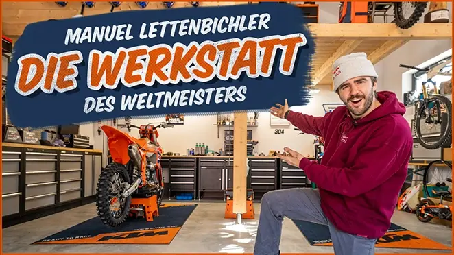 Manuel Lettenbichler zeigt seine Weltmeister-Werkstatt - Manuel Lettenbichler zeigt seine Weltmeister-Werkstatt
