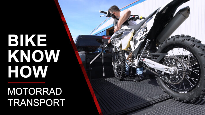Motorrad transportieren - Motorrad transportieren