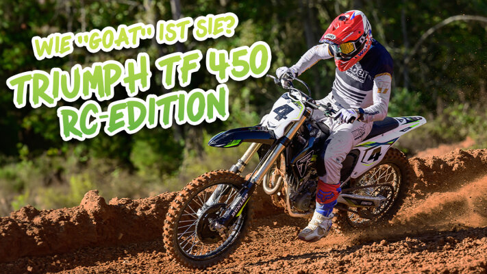 Die Triumph TF 450 Ricky Carmichael Edition 2025 im Test - Die Triumph TF 450 Ricky Carmichael Edition 2025 im Test