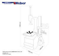 PKW Reifen Montiermaschine Weber Expert Serie 1024 XL-2HP - nur rechts -