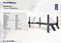 4 Säulen Hebebühne Weber Expert Serie Autolift...