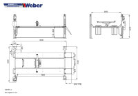 4 Säulen Hebebühne Weber Expert Serie Autolift 4.2 Achsfreiheber 2,5 t -kein-