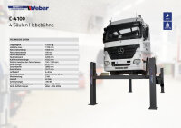 4 Säulen Hebebühne Weber Expert Serie C-4100