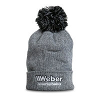 Weber #Werkeholics Bommelmütze hellgrau