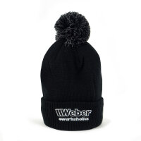 Weber #Werkeholics Bommelmütze schwarz