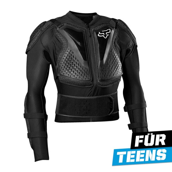 FOX Titan Sport Protektorenjacke Teens schwarz