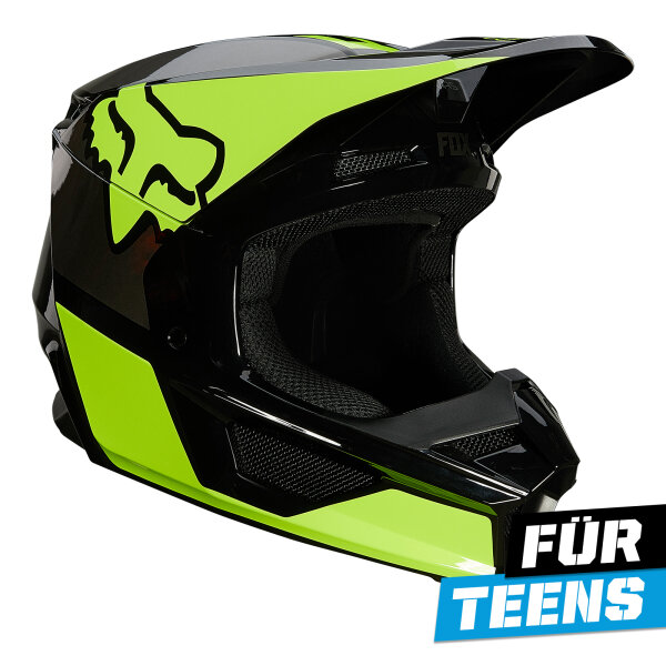 FOX V1 REVN Helm Teens gelb
