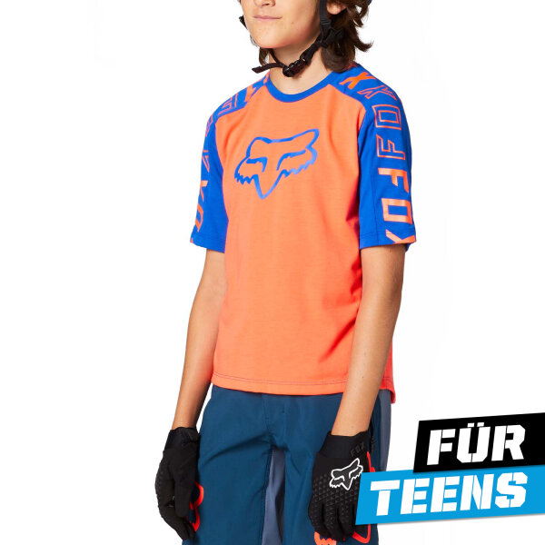 FOX Ranger drirelease® SS Jersey Teens blau/grau/orange