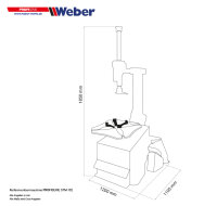 PKW Reifenmontiermaschine Weber Profi Serie STM-102