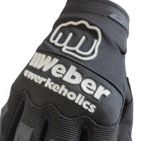 Weber #Werkeholics Handschuhe schwarz / weiß L