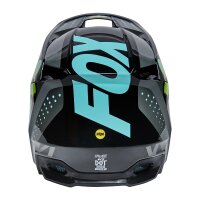 FOX V1 TRICE Helm Teens schwarz/grün/blau