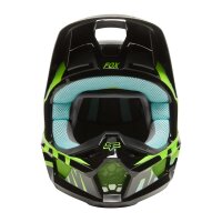 FOX V1 TRICE Helm Teens schwarz/grün/blau