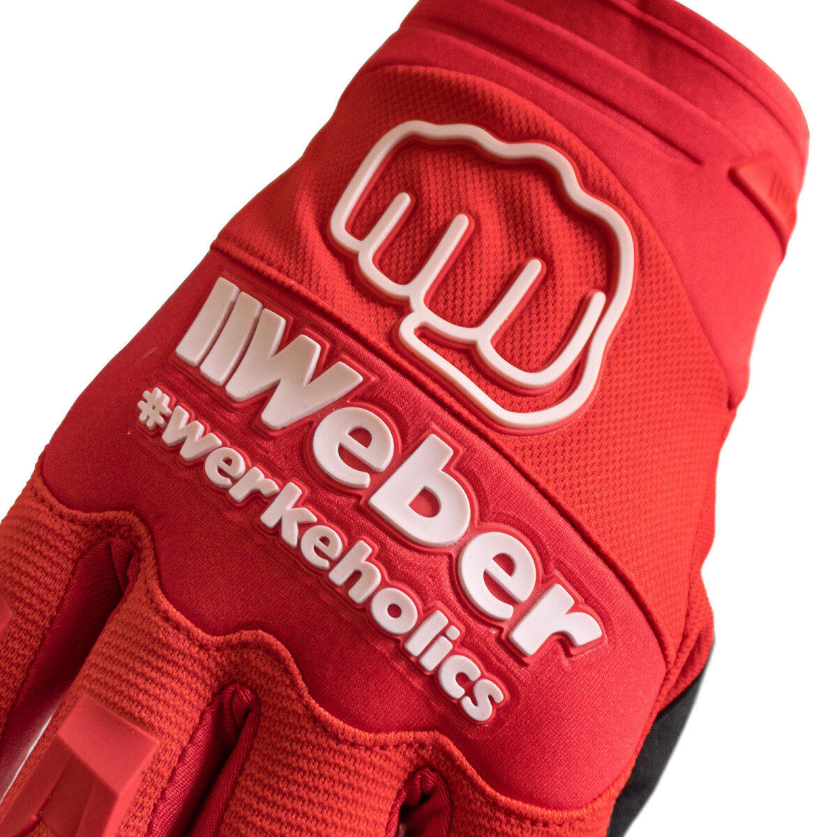 Weber #Werkeholics Handschuhe rot / wei - Weber-Werke.de, 19,90