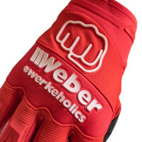 Weber #Werkeholics Handschuhe rot / weiß M