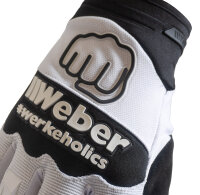 Weber #Werkeholics Handschuhe weiß / schwarz