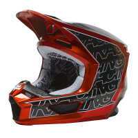 FOX V1 PERIL Helm Teens schwarz/rot M