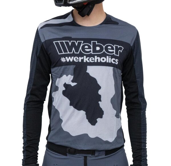 Weber #Werkeholics FlexN Flow Jersey schwarz/grau/camouflage M