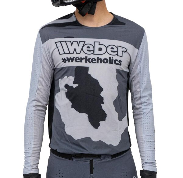 Weber #Werkeholics FlexN Flow Jersey hellgrau/camouflage XXL