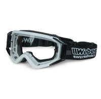 Weber #Werkeholics Motocross Brille weiß