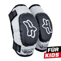 FOX PeeWee Titan Ellenbogenprotektor Kids grau/schwarz S/M
