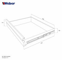 Professioneller Werkzeugschrank Serie 510 mit 4 Schubladen