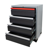 Professioneller Werkzeugschrank Serie 510 mit 4 Schubladen