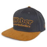 Weber #Werkeholics Snapback Cap dunkelgrau / camel