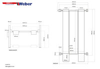 Mobile 4 Säulen Parkhebebühne Weber Profi Serie Autolift 3.6 inkl. Öl