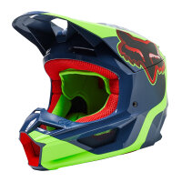 FOX V1 VENZ Helm Teens blau/grün