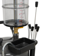 Ölauffangbehälter mit Absaugfunktion und Glasmessbehälter 85 l