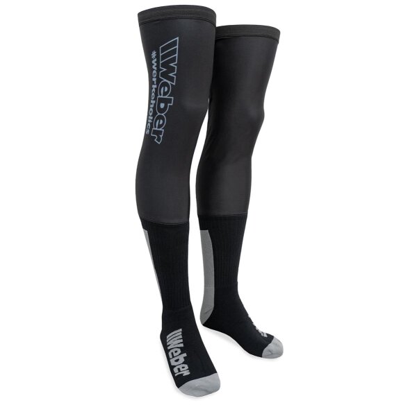 Weber Knee-Brace Motorrad Socken schwarz L/XL