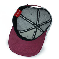 Weber #Werkeholics Snapback Cap grau/dunkelrot