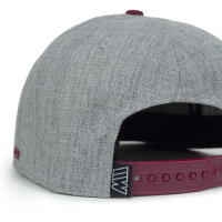 Weber #Werkeholics Snapback Cap grau/dunkelrot