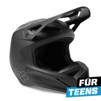FOX V1 Matte Helm Teens schwarz