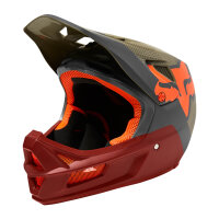 FOX Rampage Comp Camo Mountainbike Helm grün/orange L