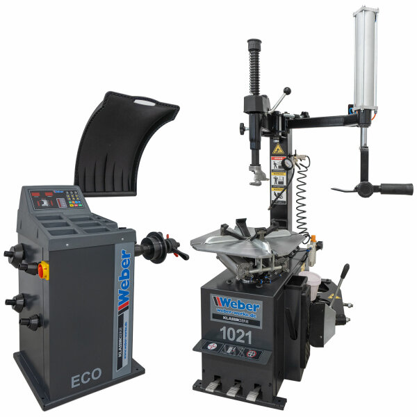 PKW Reifenmontiermaschine 1021 und Radwuchtmaschine "ECO" inkl. Hilfsmontagearm rechts