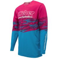 Weber #Werkeholics Flowmotion Jersey blau/pink