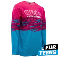 Weber #Werkeholics Flowmotion Jersey blau/pink Kids
