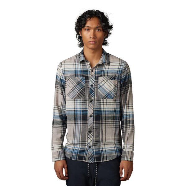 FOX Turnout Utility Flanellhemd blau/grau