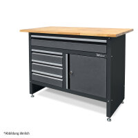 B-WARE Werkbank mit 120 x 60 cm Holzarbeitsplatte