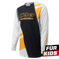 Weber #Werkeholics Performance Jersey orange/weiß Kids
