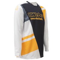 Weber #Werkeholics Performance Jersey orange/weiß Kids 122/128