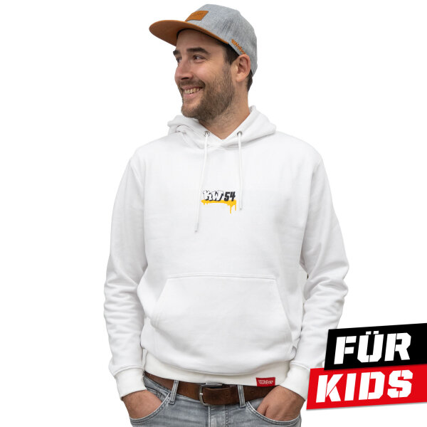 Kevin Winkle KW54 Hoodie Kids weiß/orange