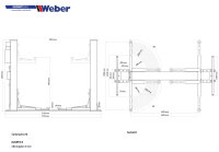 B-WARE 2 Säulen Hebebühne Weber Expert Serie Autolift 6.0