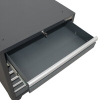 Professioneller Werkzeugschrank Serie 610 mit 6 Schubladen grau
