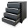 Professioneller Werkzeugschrank Serie 610 mit 4 Schubladen grau