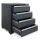 Professioneller Werkzeugschrank Serie 610 mit 4 Schubladen grau