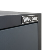 Professioneller Werkzeugschrank Serie 610 mit 2 Türen grau