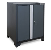 Professioneller Werkzeugschrank Serie 610 mit 2 Türen grau